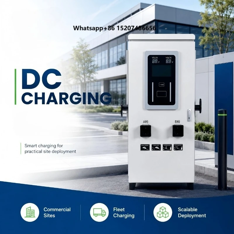 60kw Electric Vehicle Charging Station Floor-Mounted, Suitable for Parking Lots and Commercial EV Charging Stations