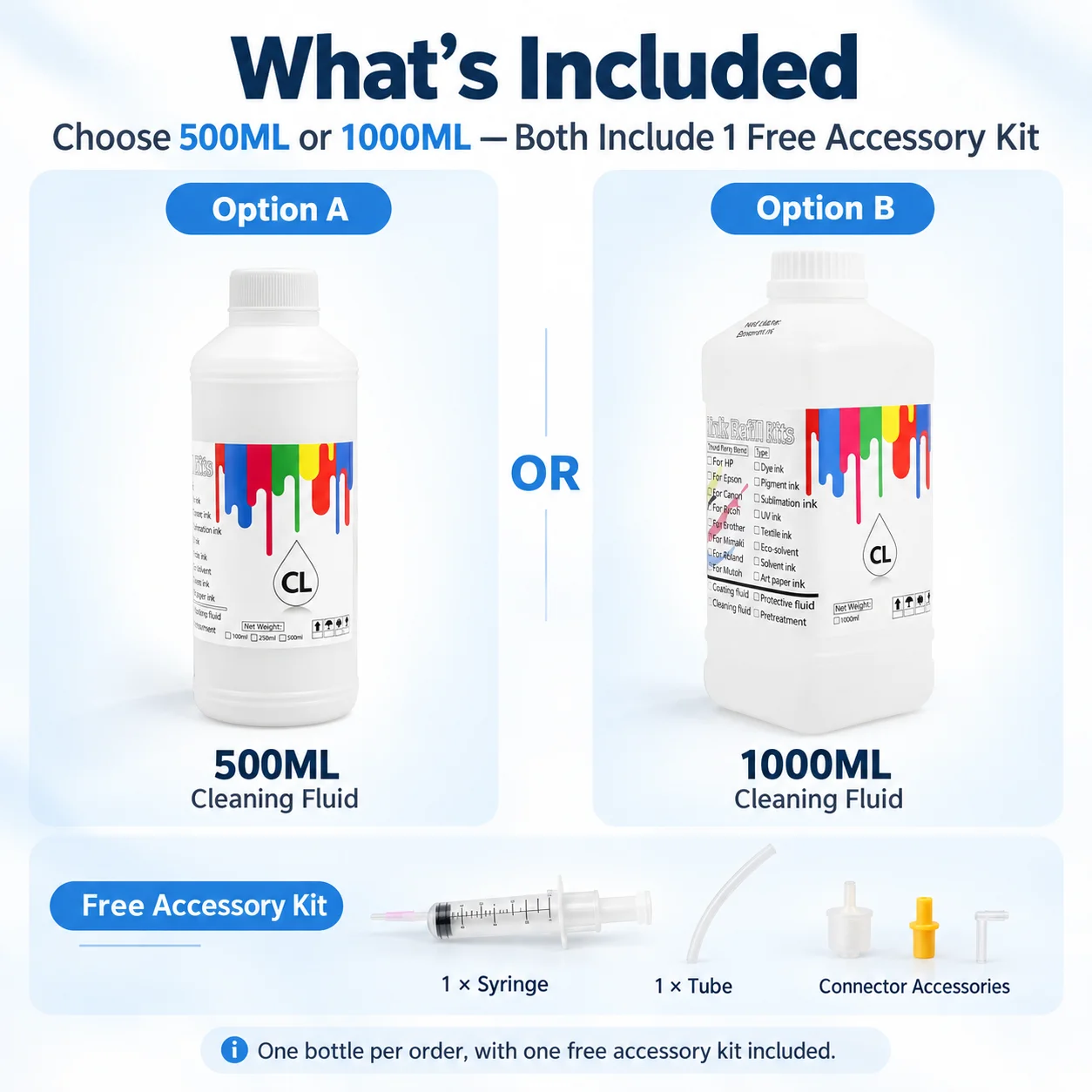 1000ML 500ML Płyn do czyszczenia głowic drukujących Eco Solvent do drukarek Epson, Roland, Mimaki, płyn do czyszczenia tubek — zdjęcie produktu 4