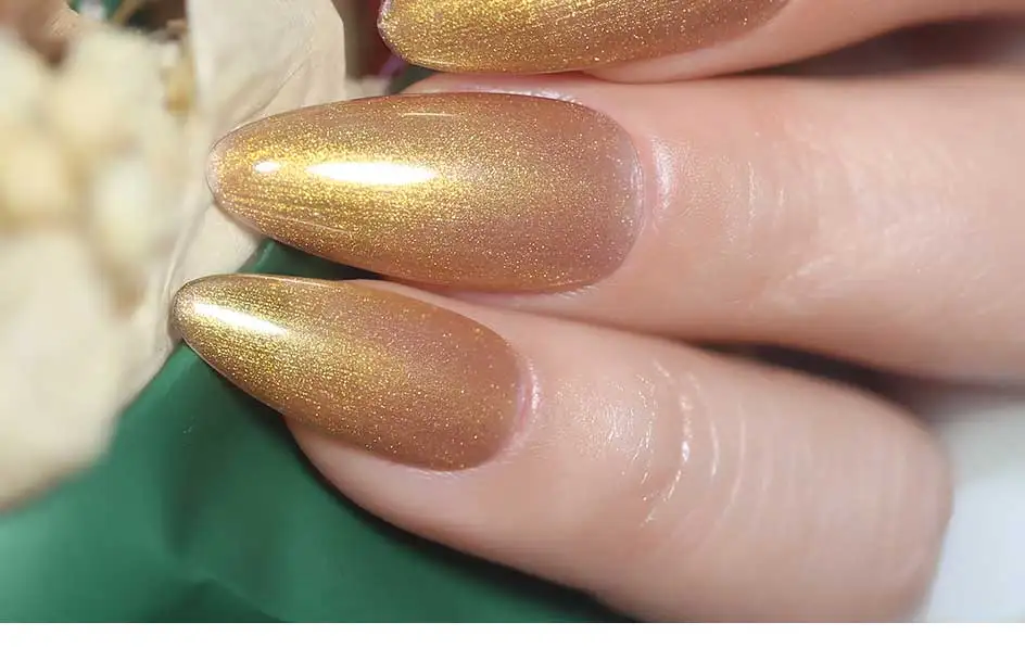 Clou Beaute Irisierender Perleffekt Glitzer-Farbgel Nagellack Auroras UV-Gel Lack Semi-Permanente Maniküre Fadenschale – Detail 16