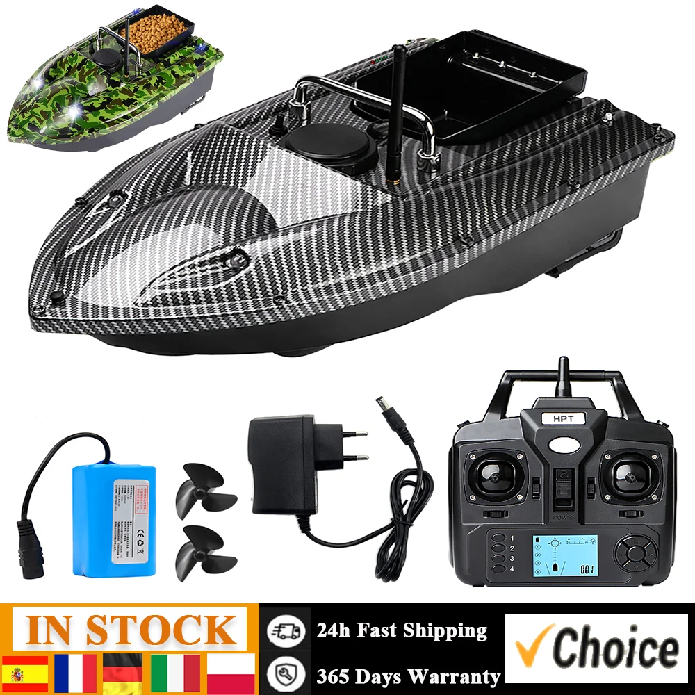 C118 GPS Fishing Bait Boat Containers Automatic Bait Boat with Remote Control RC 500M Remote Control Fishing Feeder For Outdoor