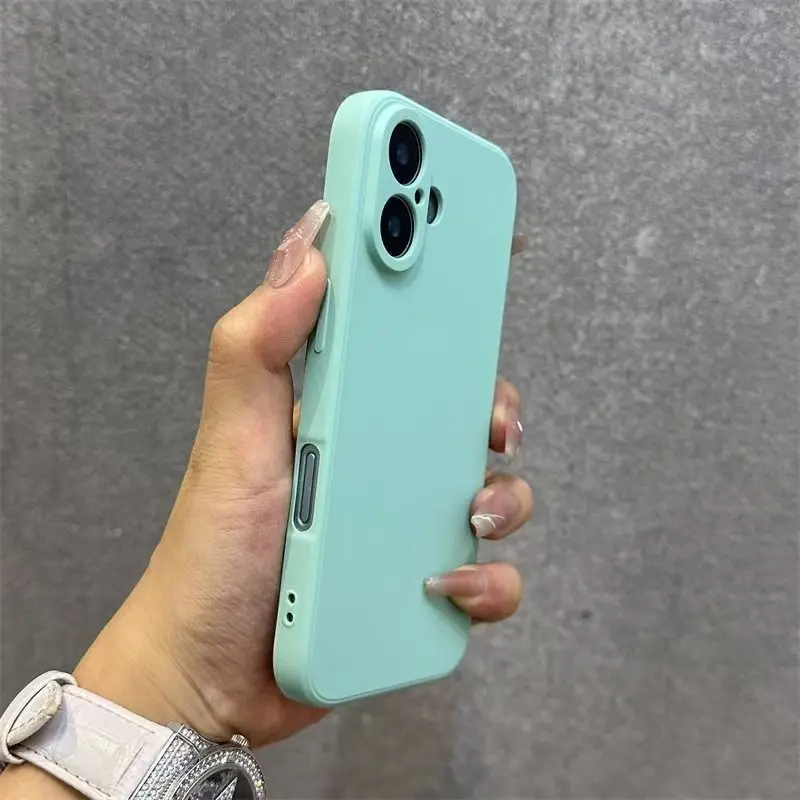 Thick Liquid Silicone Shockproof Protective Phone Case for iphone 16 Cover iphone16 Pro Max 16 Plus Back Cover Cases view 5