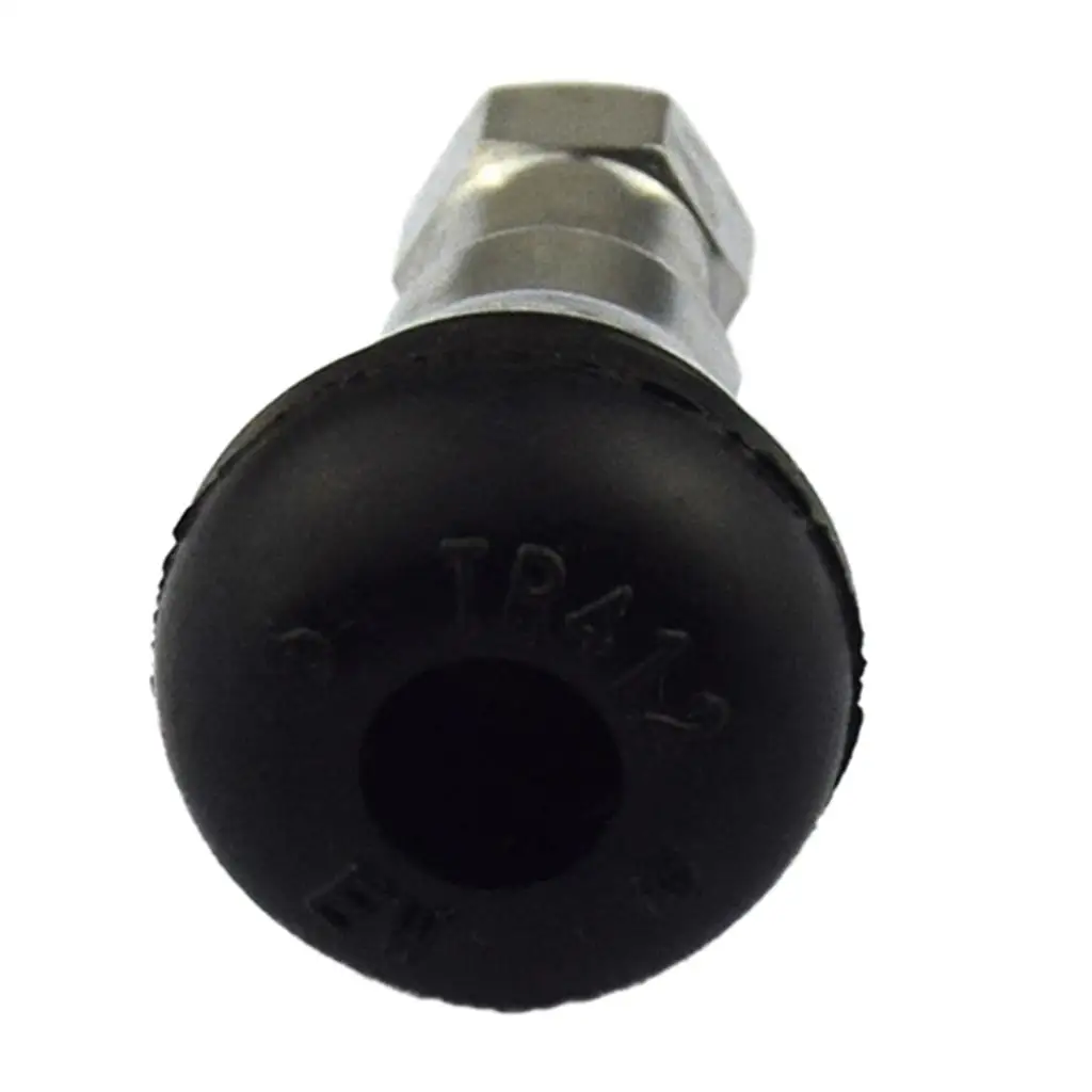 Metal Tire Valve Stem Snap-in Short Chrome Sleeve Tyre Valve Caps for Secure Car Wheel Air System