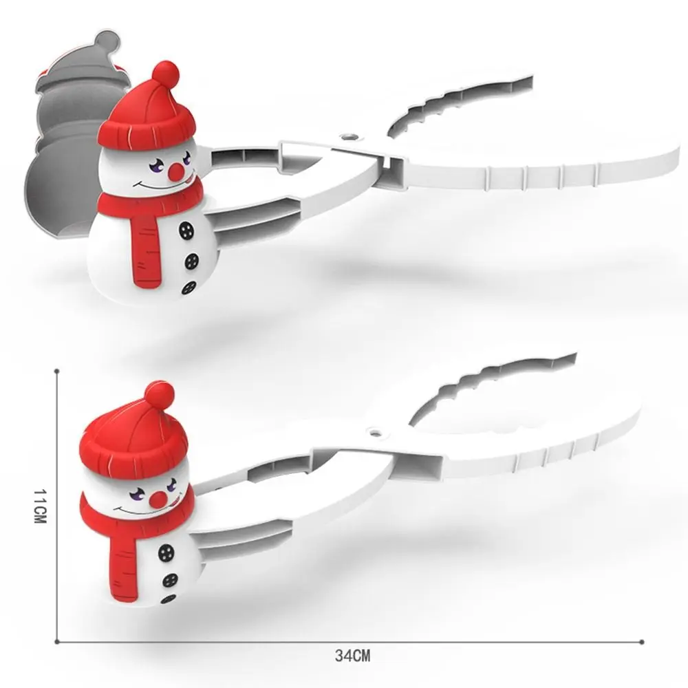 New PP Snowball Clip Multi-shape Kids Toys Snowball Maker Cartoon Snowball Tool Snow Grasping Clamps Winter