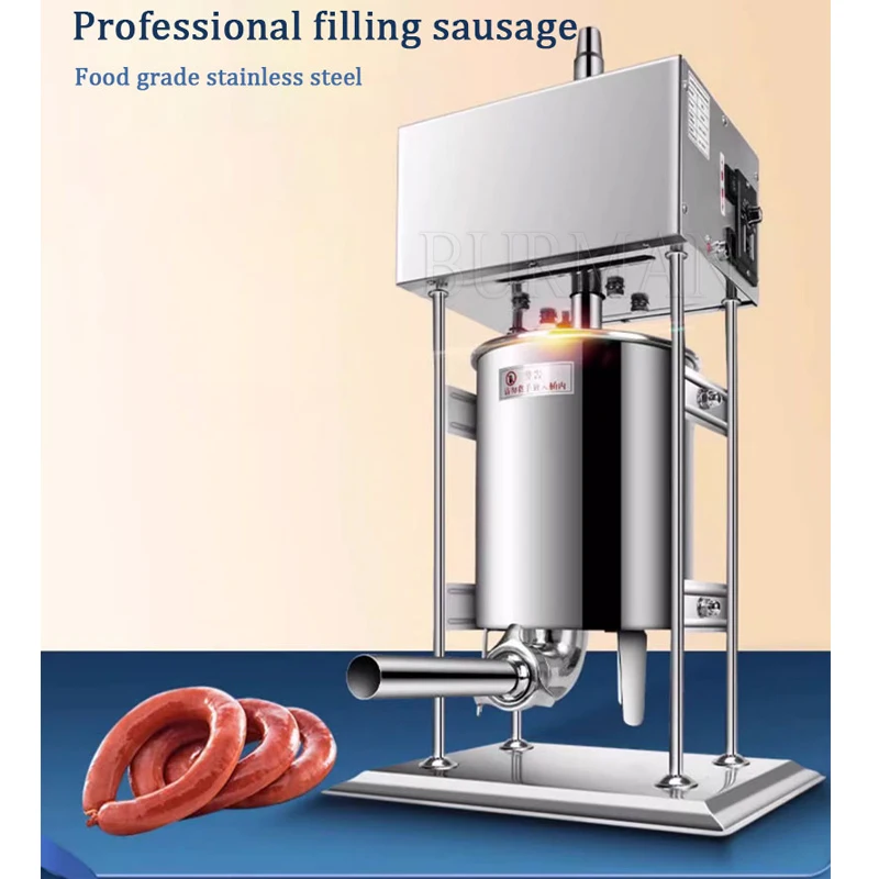 Embutidor de salchichas eléctrico, máquina de llenado de perros calientes, acero inoxidable, comercial, máquina de producción de salchichas