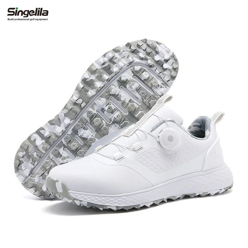 Breathable Golf Shoes Professional Golf Sports Shoes Men's Golf Lawn Leather Shoes Lawn Golf Shoes Women's Comfortable Walking