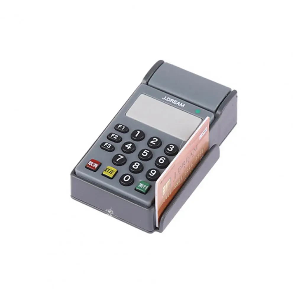 Mini Credit Card Machine for Dollhouse Realistic Dollhouse Cash Register Toy Realistic Dollhouse Credit Card Machine Exquisite