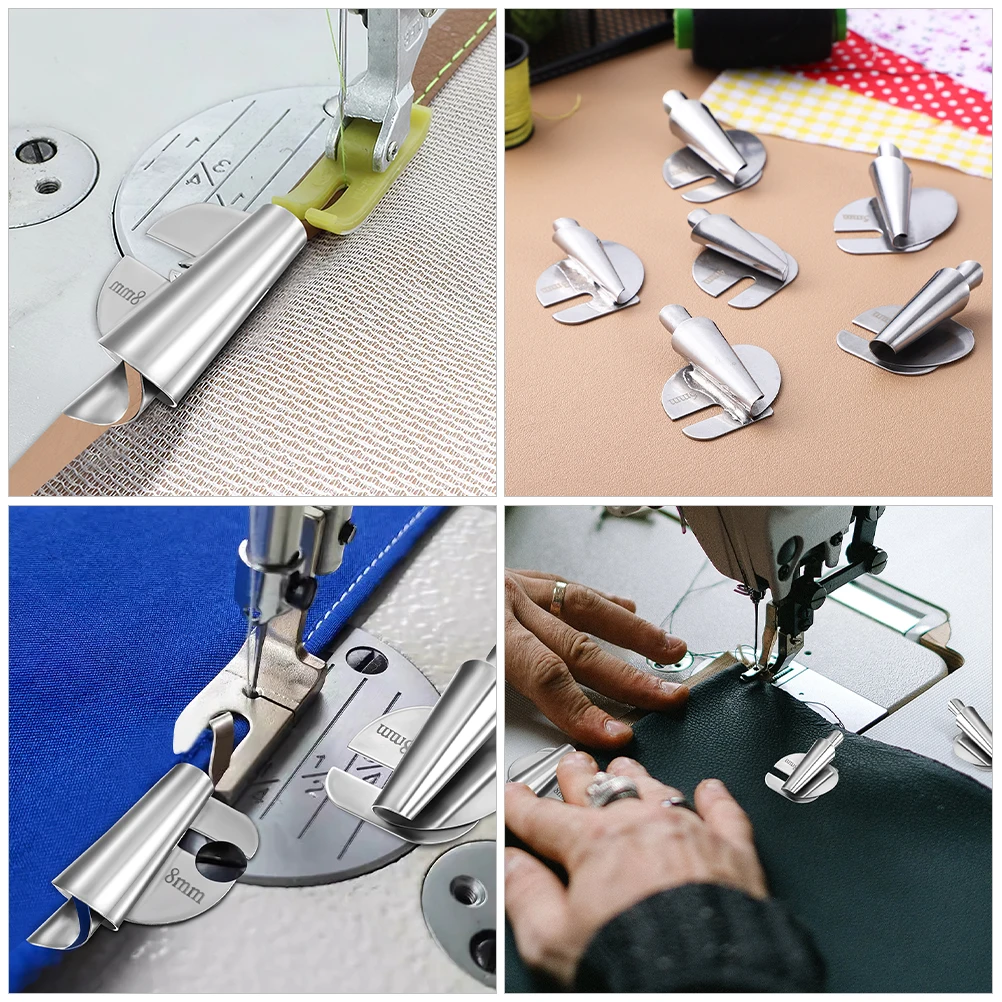 

3 Pcs Sewing Presser Feet Foot for Machine Universal Rolled Hemmer Hemming Multi-function Adjustable Stainless Steel Appendix
