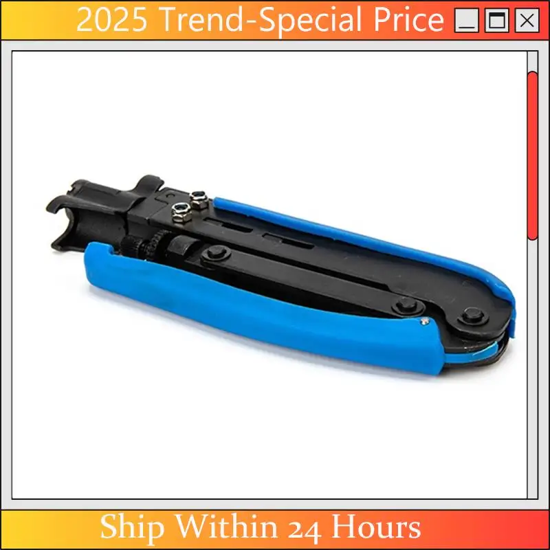 AA64 F Connector Crimping Plier Wire Crimper RG59 RG6 Cable TV Crimper Tool Compression Tool