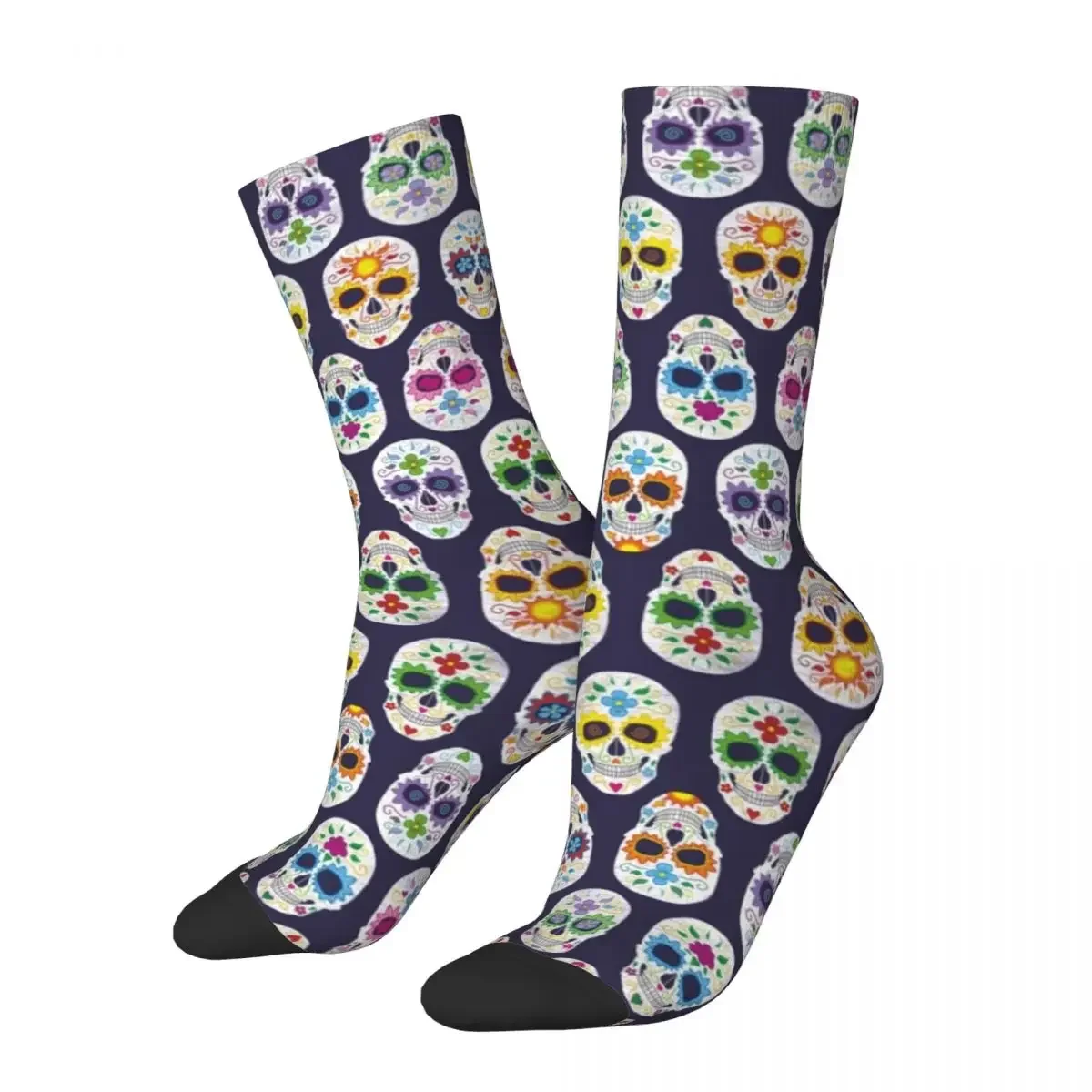 Sugar Skull Socks Men's Women's 3D Printing Funny Socks Novelty Street Crazy Spring Summer Autumn Winter Middle Tube Socks Gifts