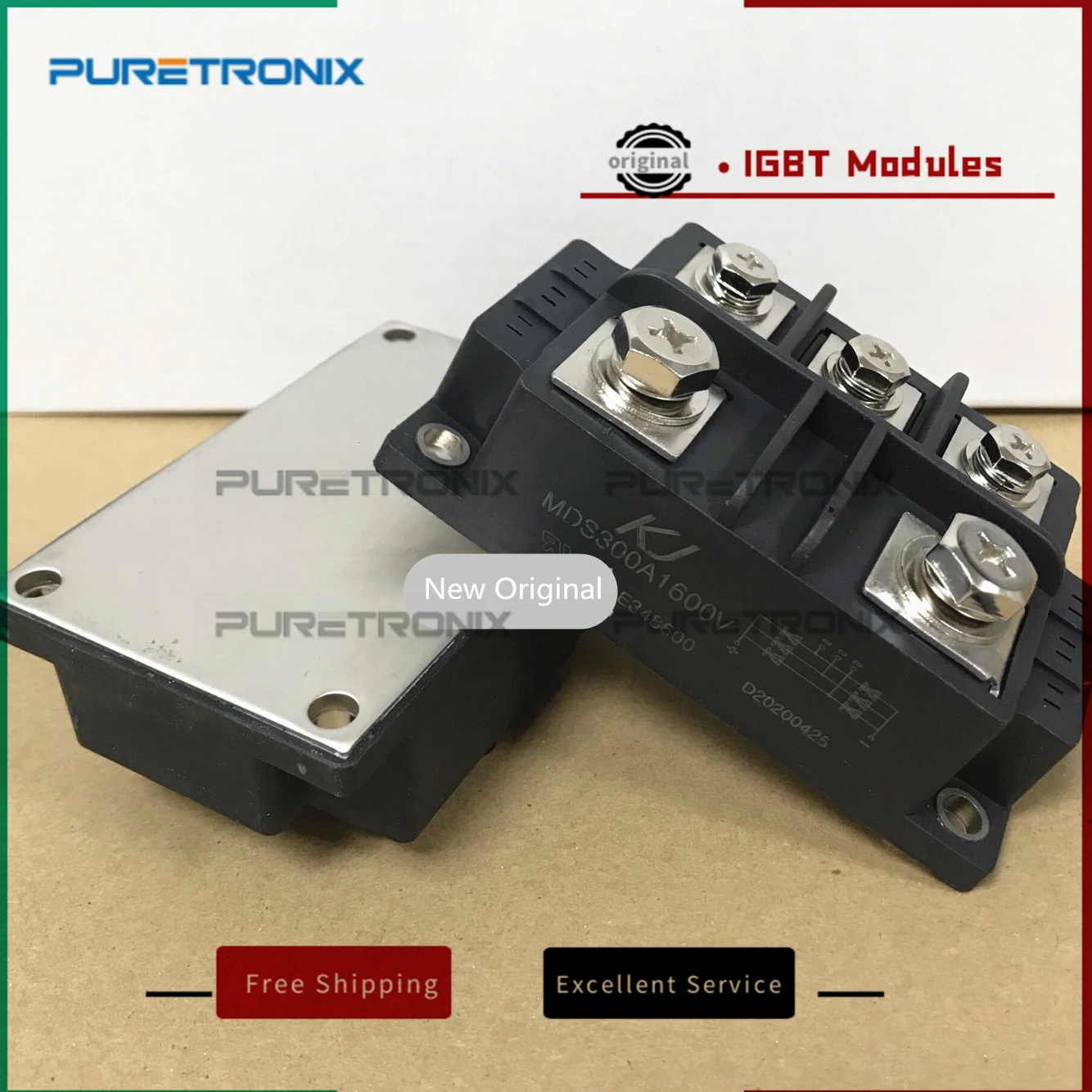 MDS300A MDS300-12 3-Phase Diode Bridge RectMDS300-12 3-Phase Diode Bridge Rectifier 300A 1200V Bridge Rectifier New Original