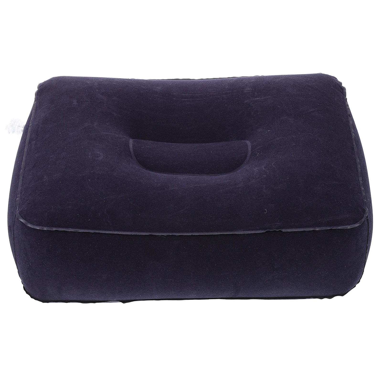Inflatable Foot Mat PVC Flocking Single Layer Camping Car Inflatable Footrest Travel Pillow Essentials Foldable Leg Support