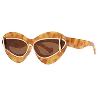Nuevas gafas de sol tipo ojo de gato a la moda para mujer, gafas de sol PUNK de marca de lujo para mujer, gafas de sol Vintage Y2K, gafas de sol UV400 Oculus