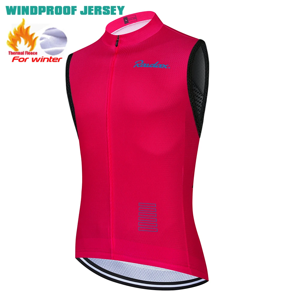 

Raudax Winter Warm Cycling Vest Sleeveless Road Bike Motorcycle Top Jackets 2025 NEW MTB Thermal Fleece Cycling Clothing