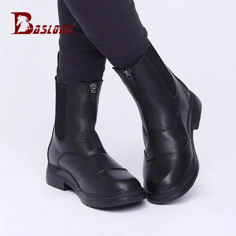Baslong Kidsren's Horse Riding Boots Kidsren's Professional Equestrian Competition Training Equipment Non-Slip Wear-Resistant Equestrian Boots