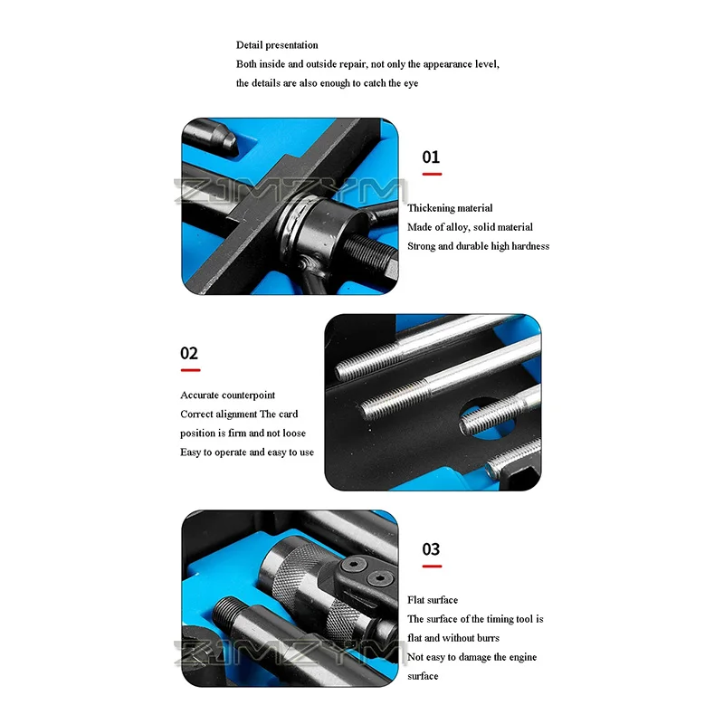 1Set Engine Timing Tool Car Camshaft Crankshaft Alignment Timing Locking Tool for Volvo S80 S60 S40 XC60 Engines Rrepair Tools