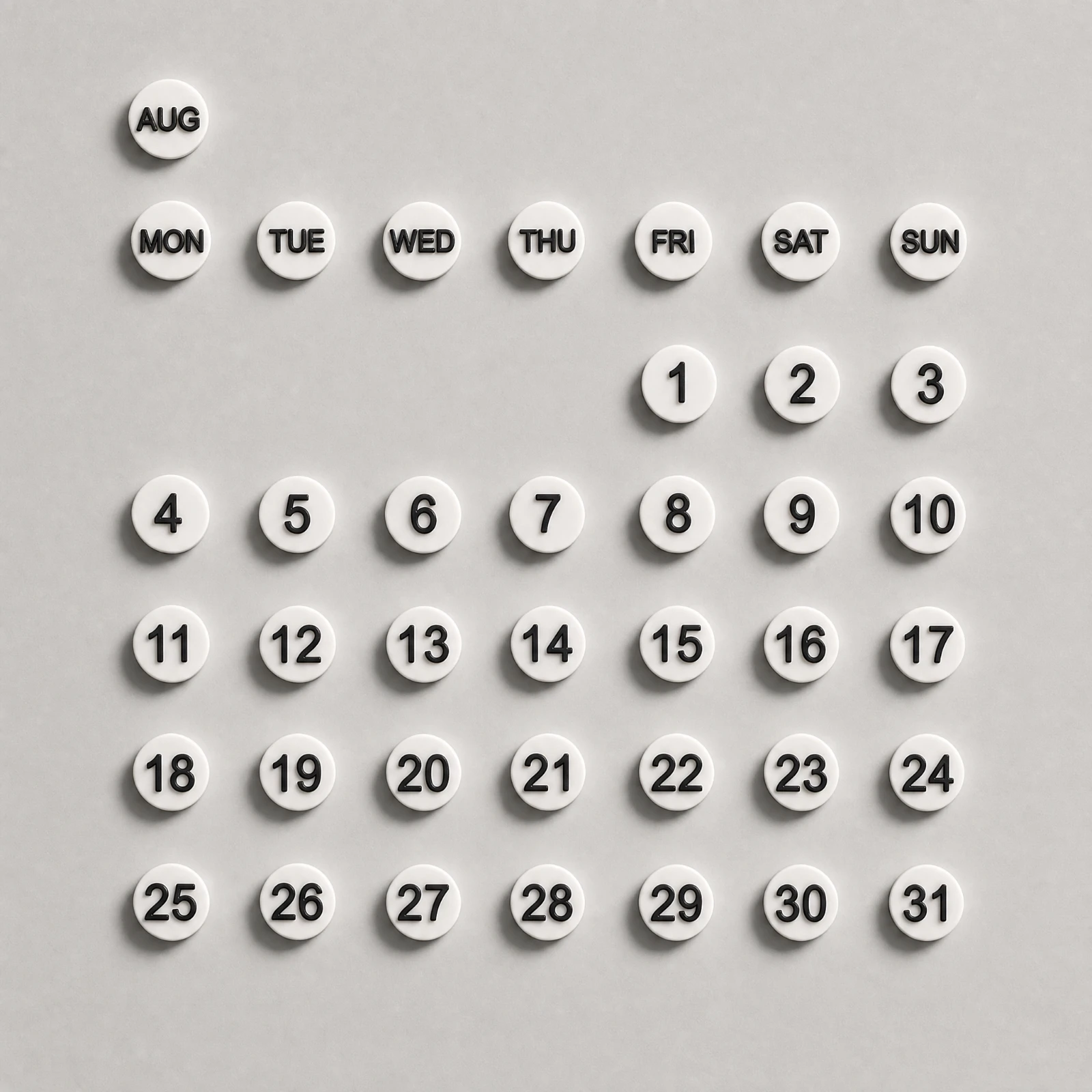 50 Pieces Fridge Calendar with Magnetized Markers Reusable Magnetized Perpetual Calendar Practical Stylish for Kitchen, Entryway