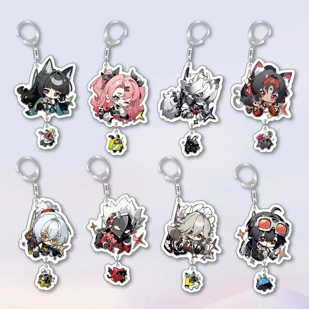 

Diy Zenless Zone Zero Belle Fuyun Acrylic Keychain Anime Peripherals Two-dimensional Cute Cartoons Backpack Pendant Holiday Gift