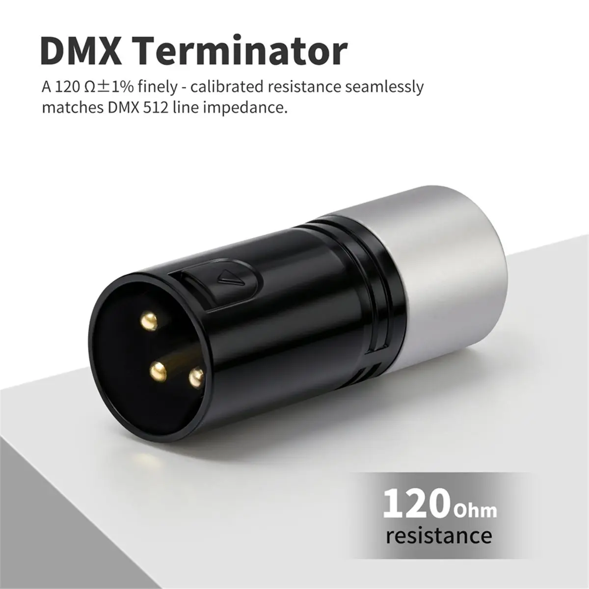 120 Ohm 3-Pin XLR Terminator Optimal Signal Termination Resistor for Lighting and Audio Systems Signal Integrity
