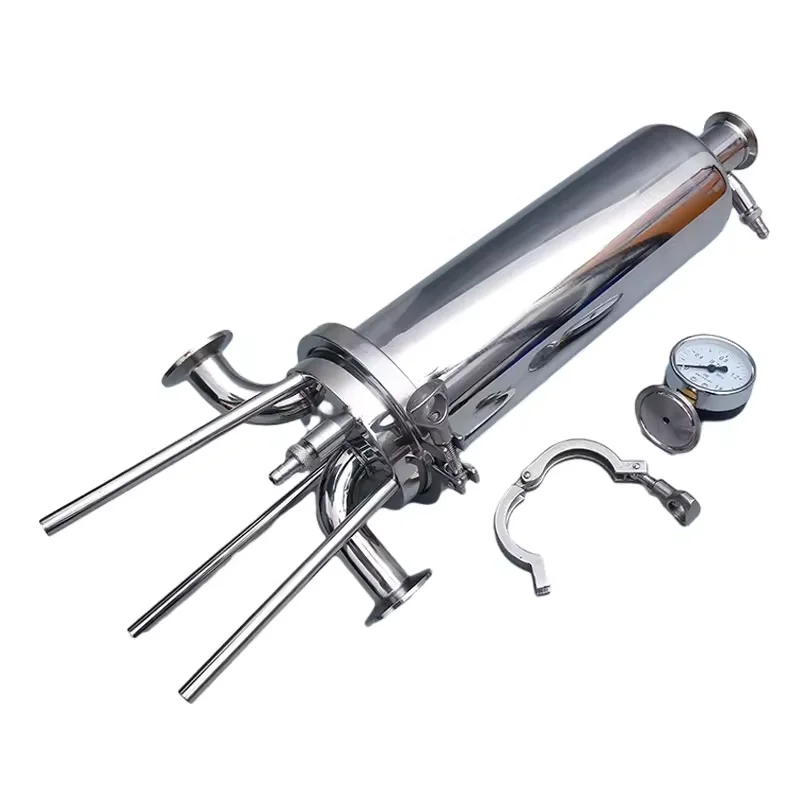 Stainless Steel Micro Precision Filter Fine Chemical Liquid Filtration System Single Core Filter