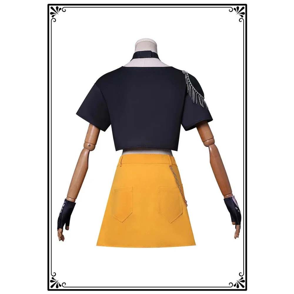 Parrucca per costume cosplay da donna Just Saiyan KPop Mira, ideale per feste di fumetti di carnevale di Halloween, abiti da gioco di ruolo per ragazze