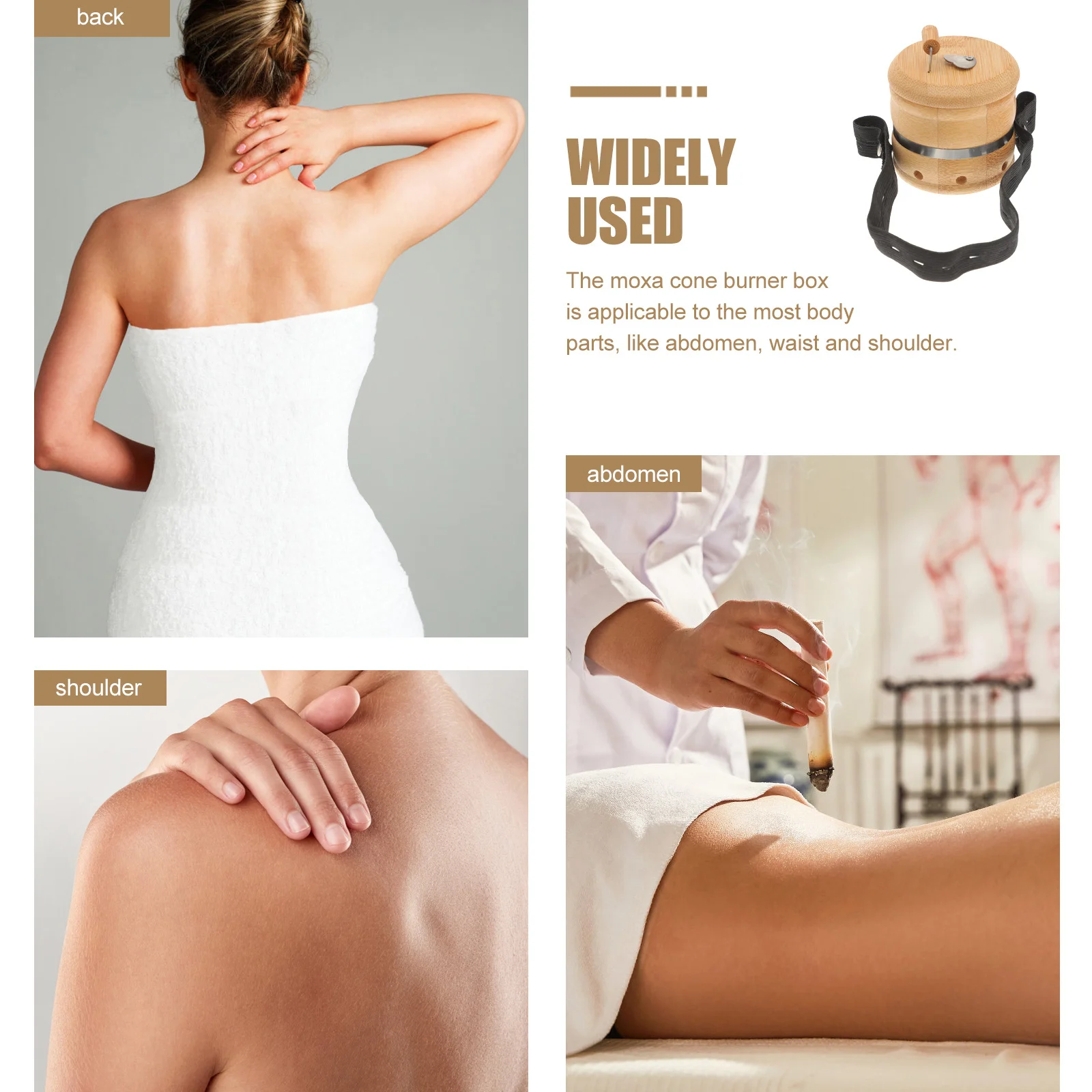 صندوق الكى لتخفيف الآلام Moxa مخروط الموقد أداة علاج تصلب العضلات التهاب المفاصل Moxa العلاج الحراري استخدام المنزل تدليك #1