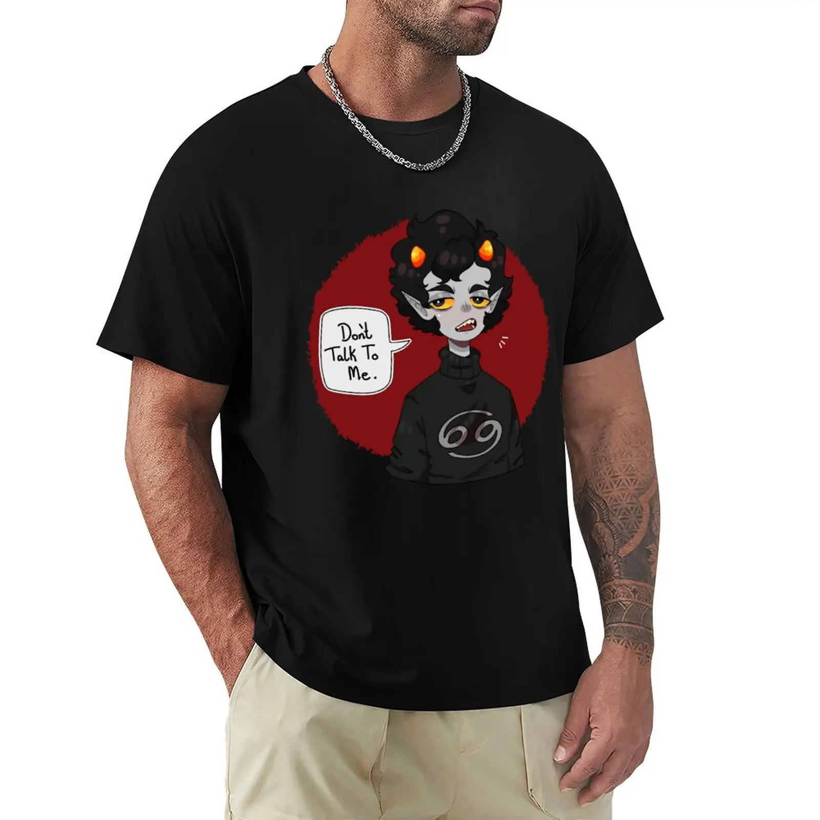 

Homestuck Karkat Vantas - Don_t Talk To Me T-Shirt oversized t shirt summer tops mens fashion