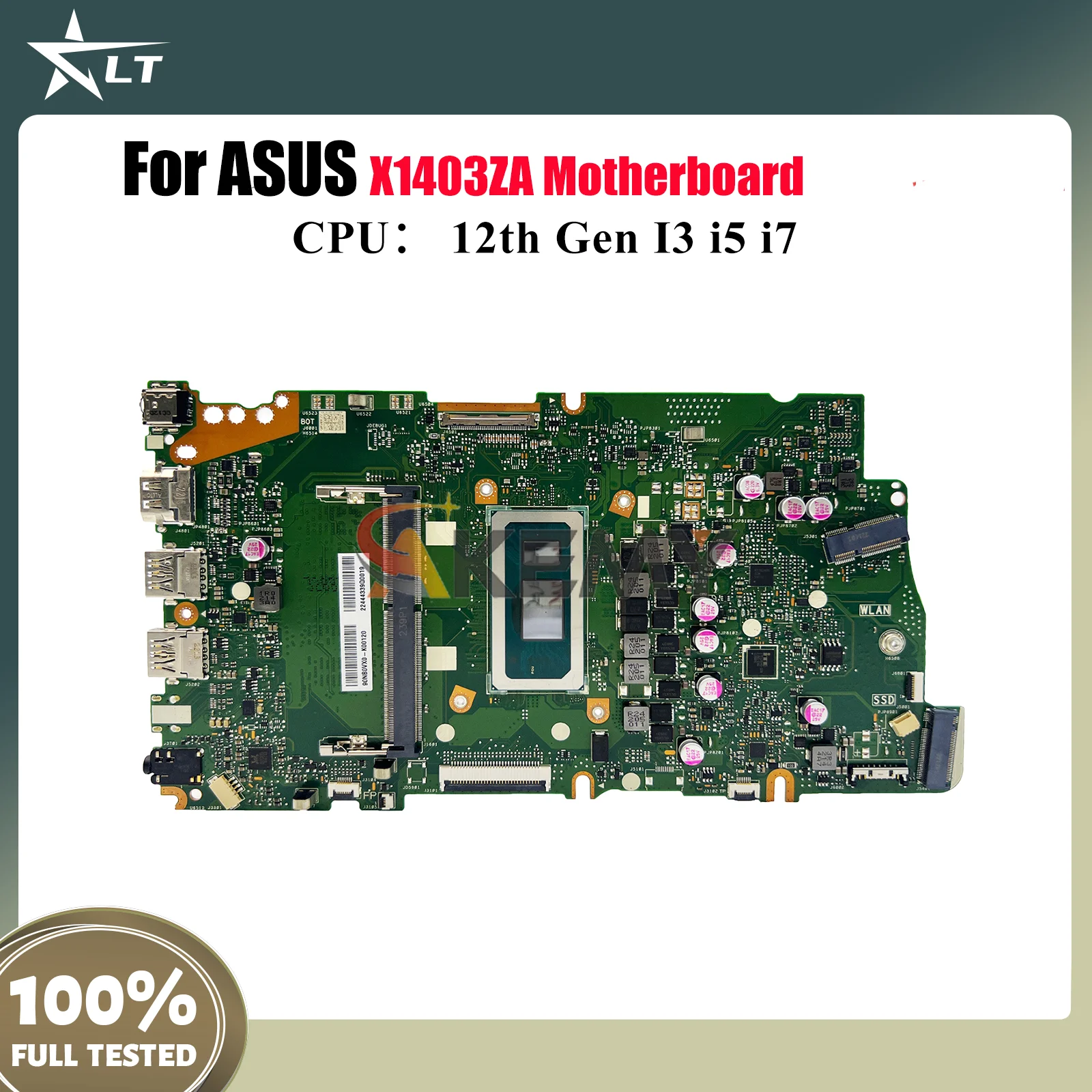 

X1403ZA Материнская плата для ноутбука ASUS VivoBook X1403Z X1403ZA Материнская плата для ноутбука с 12-го поколения I3 i5 i7 100% тестирование ОК быстрая доставка