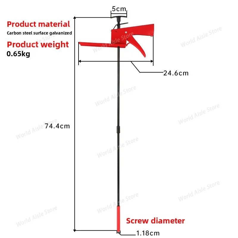 For Car Brake Top Rod, Brake Pedal Holder, Locking Device, Four-Wheel Positioning Brake Lock Foot Support, Auto Repair Tool