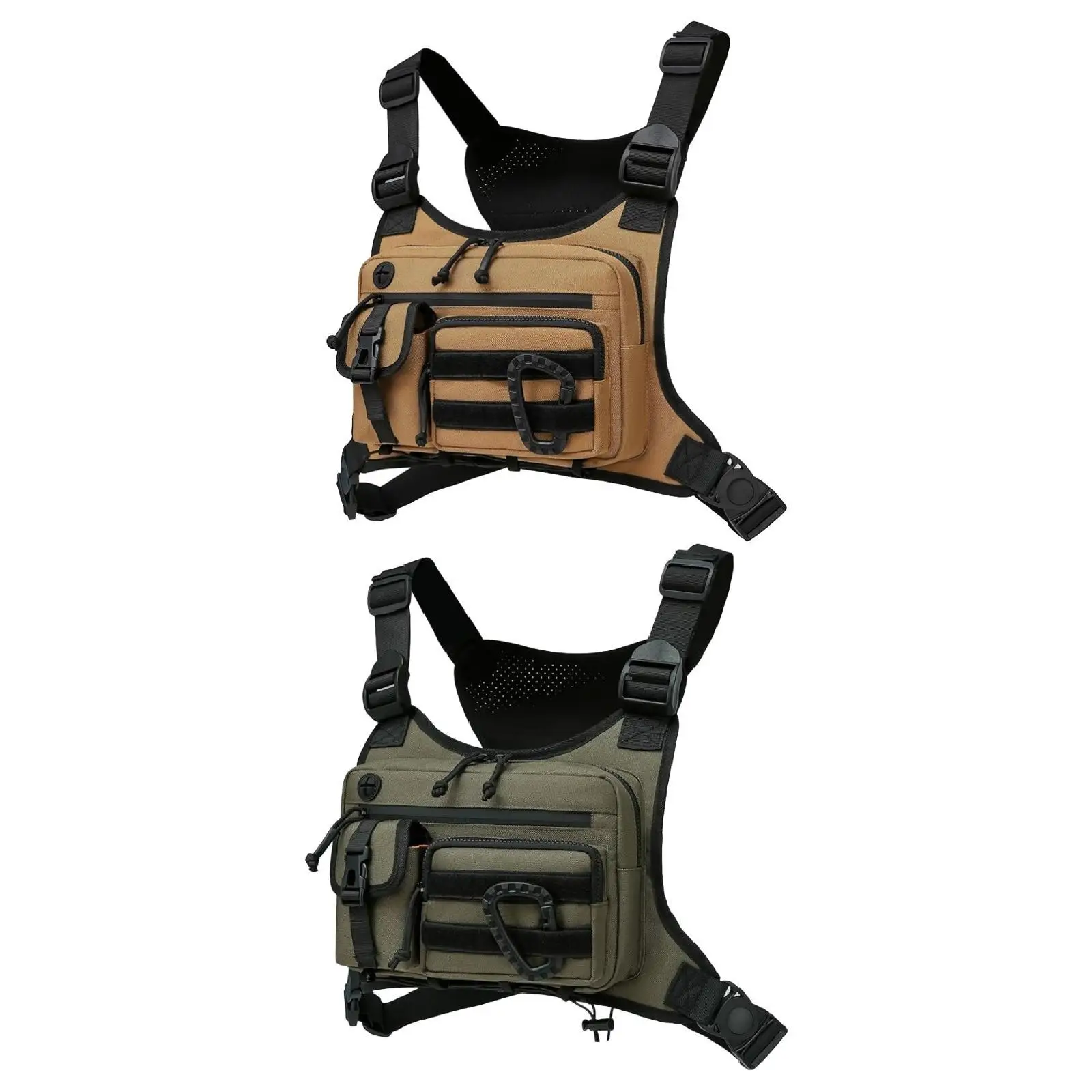 

Men Chest Rig Bag Breathable Chest Pouch for Traveling Walking Cycling
