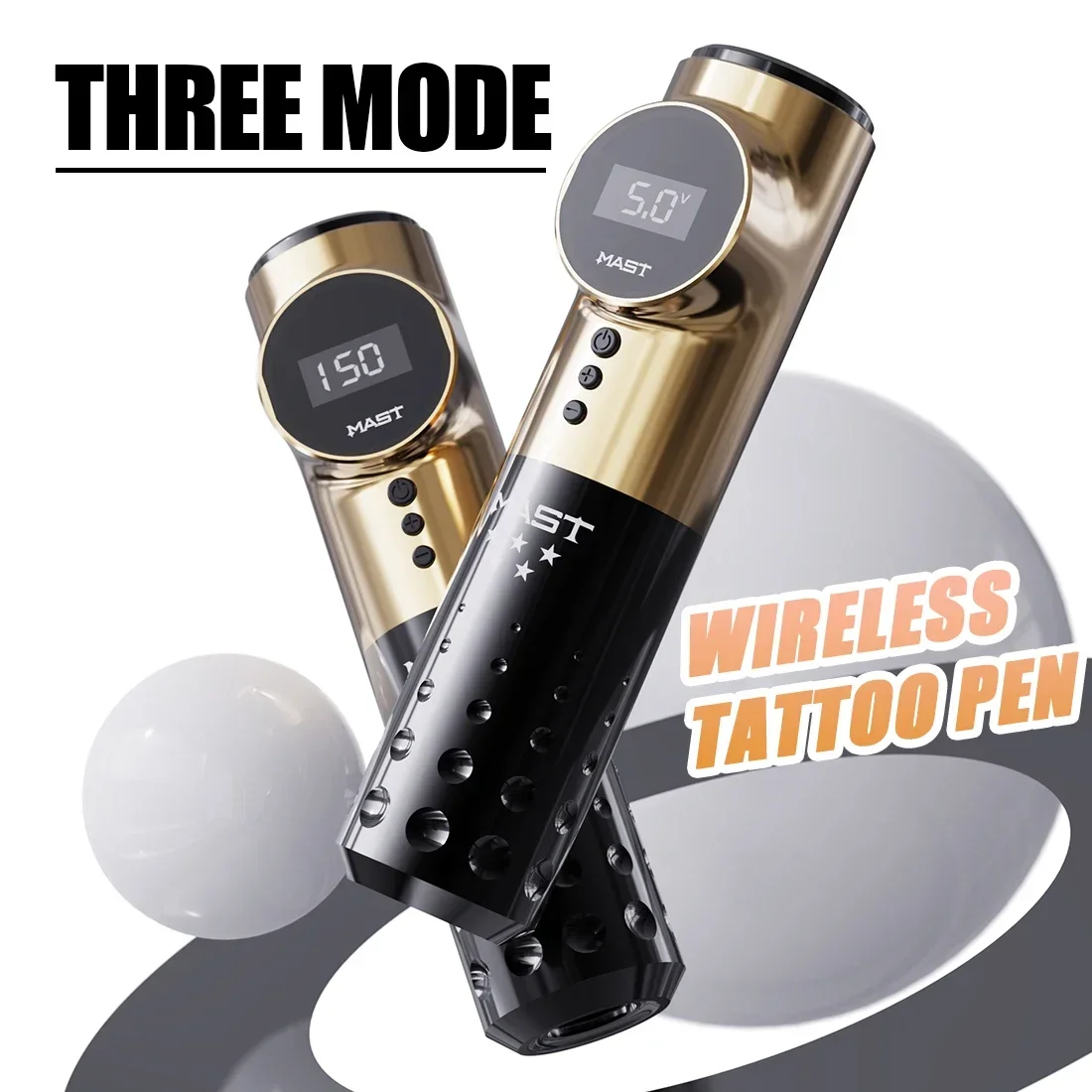 Mast Tattoo Archer Three Mode Voltage Frequency and Dot Wireless Battery Pen Machine Permanent Make Up Scalp Tattoo Gun