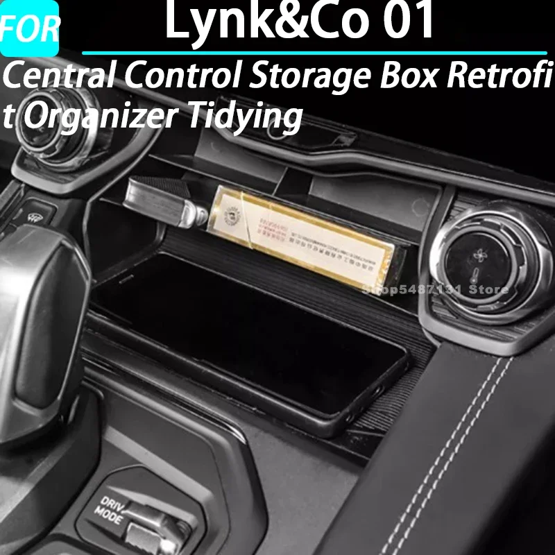 

Car Central Control Storage Box Retrofit Organizer Tidying for Lynk&Co 01 Interior Accessories 2021 2022 2023 2024 for LynkCo 01