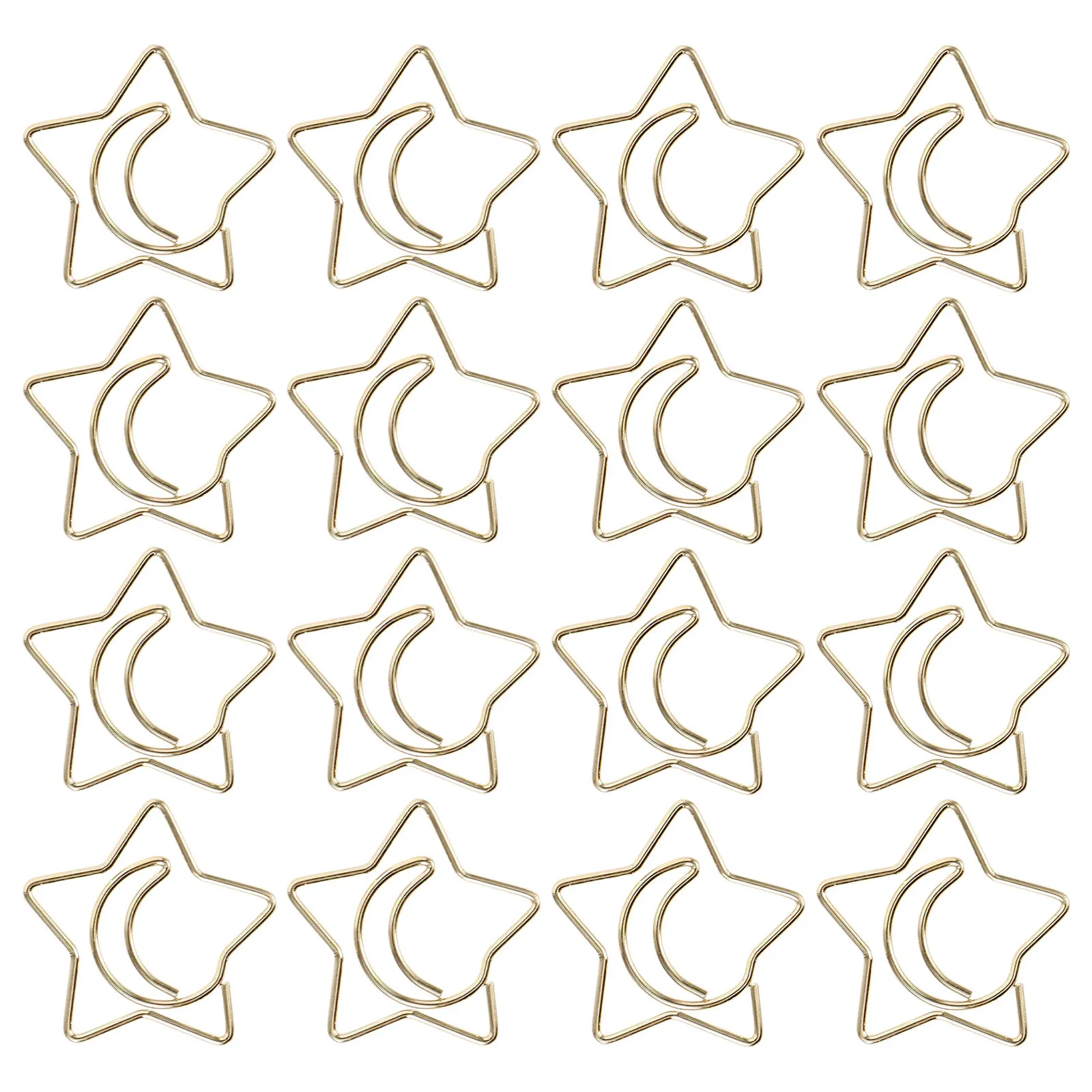 

60 шт. звездообразных скрепок для бумаги, прочные, многофункциональные, декоративные, для организации документов и поделок, канцелярские принадлежности