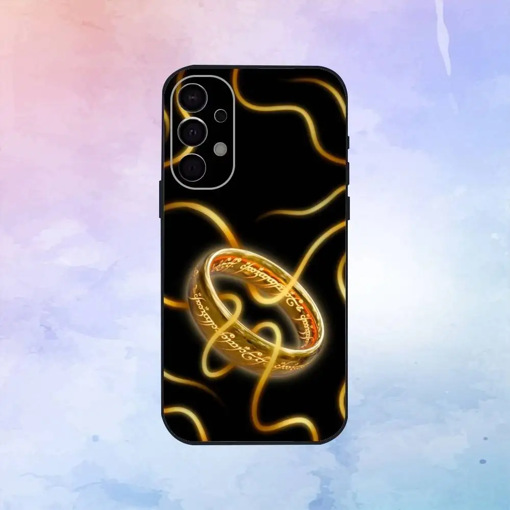 L- Lord R-Rings Capa de telefone para Samsung S25, S24, S21, S22, S23, S30, Ultra, S20, Plus, Fe, Lite, Note, 10,9,5G Capa preta