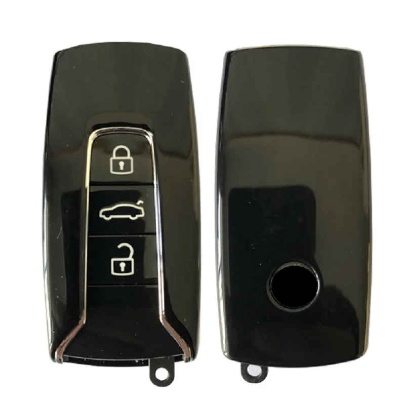 กุญแจเปล่า CN001089 MLB ของแท้สำหรับ VW Touareg 2018 + 3ปุ่ม434MHz ไม่มี3F0 959 754 D keyless GO
