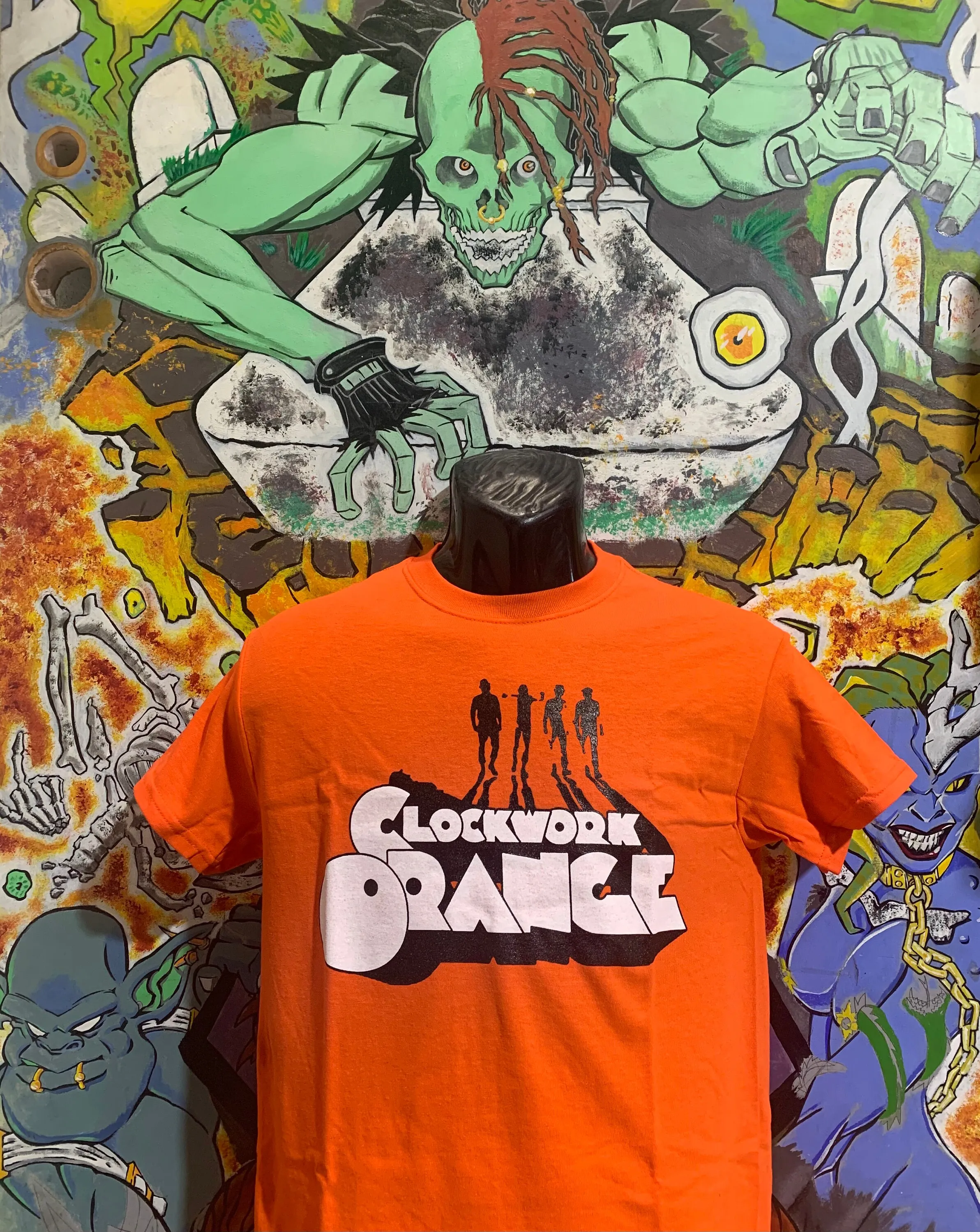 Malcolm-Clockwork تي شيرت برتقالي ، McDowel ، وadam Burgess ، تصورها