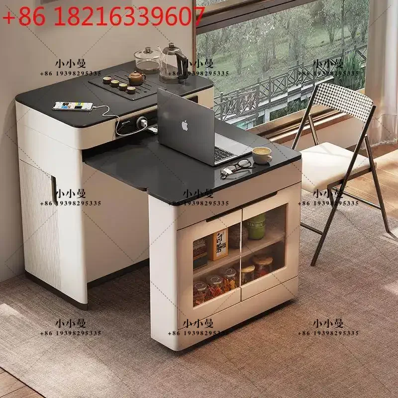 YAO Any Size Custom High End Italian Minimalist Sintered Stone Tea Table Foldable Extendable Easy Storage Universal Household Co
