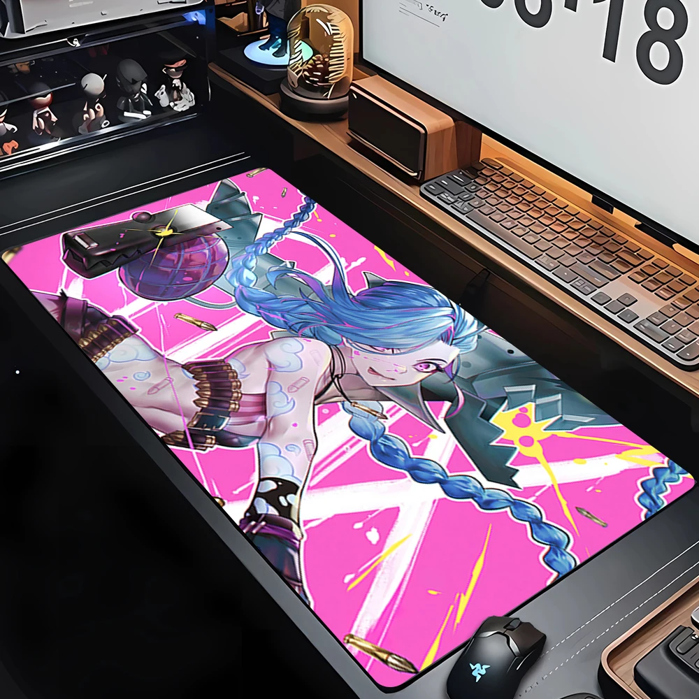 Mousepad Deskmat Jinx Mats Mause Pad Deskmat Tapis De Souris Keyboard Pad Mouse Pad Gamer Anime Pc Computer Gaming Accessories