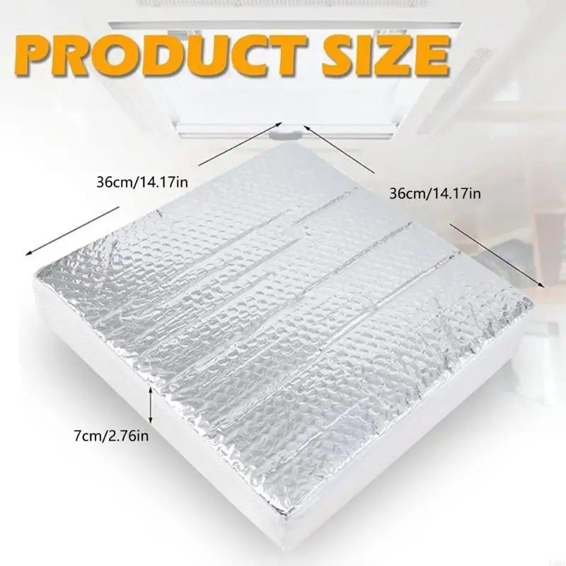 D5BE 캠핑카 벤트 절연체 14x14x2.8인치 캠핑카 채광창 커버(반사 표면 포함) 보편적으로 채광창 그늘