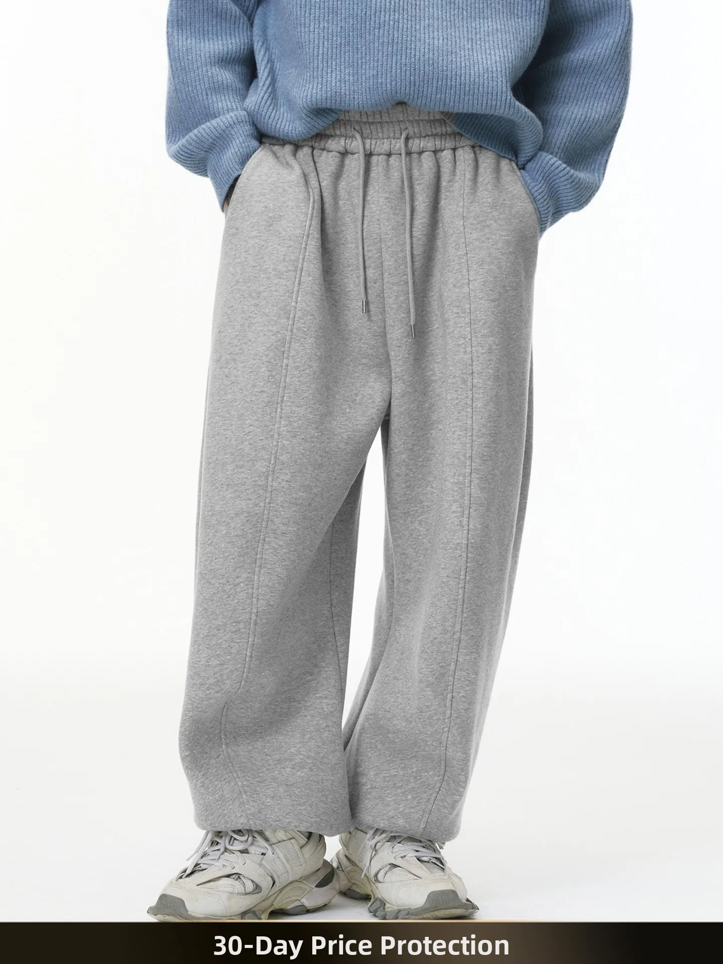 

Спортивные брюки NTED American Retro Arc в стиле пэчворк, осенне-зимние, утепленные, с манжетами, длинные