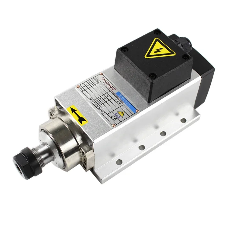 Cnc Mill Spindle Motor Er20 2.2KW Air Cooled CNC Router Machine Square Spindle Motor With 380V 220V 18000rpm
