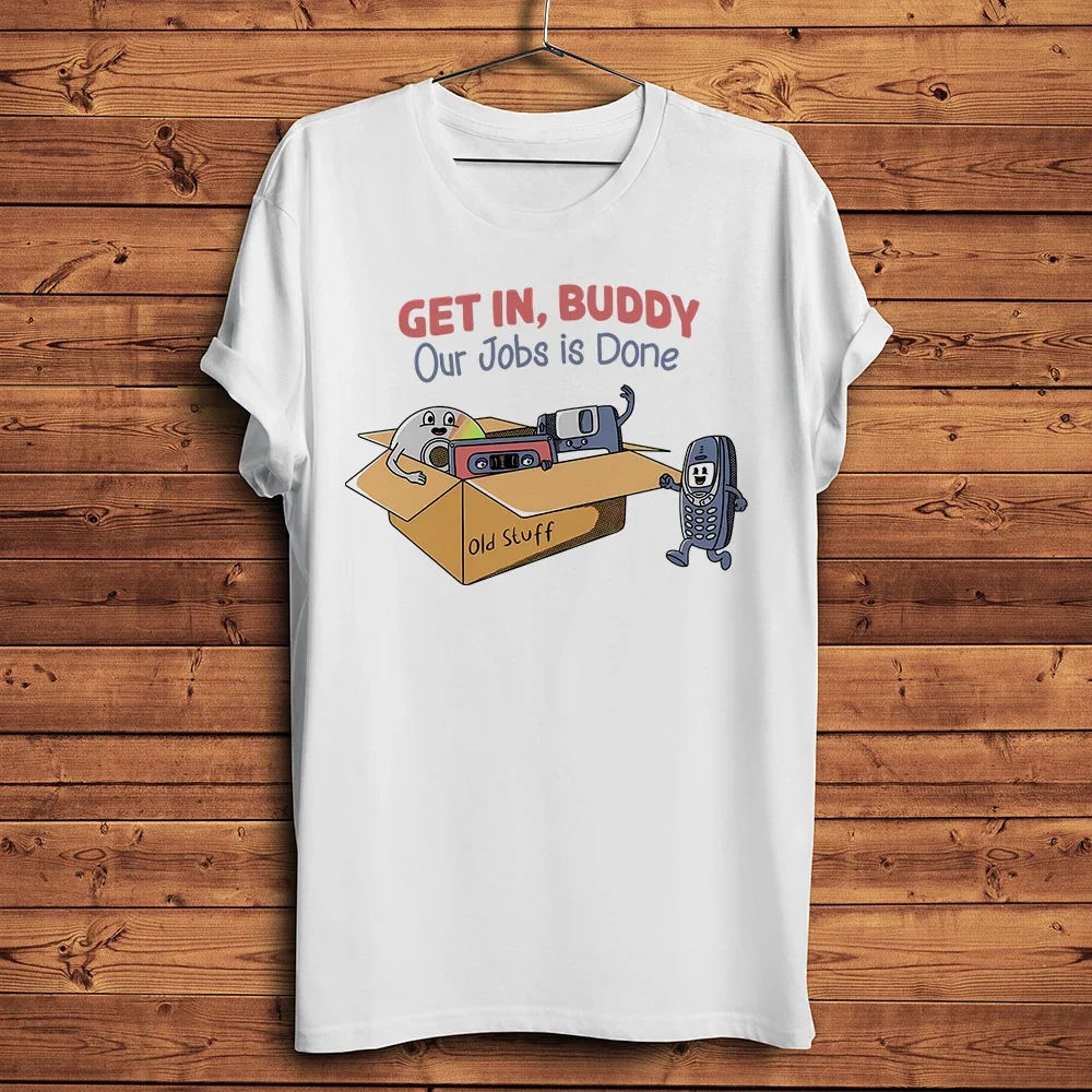 Vintage Cell Phone Funny Geek TShirt Men,O-neck Casual Short Sleeve Breathable Tee,Unisex Streetwear T Shirt, Breathable Print