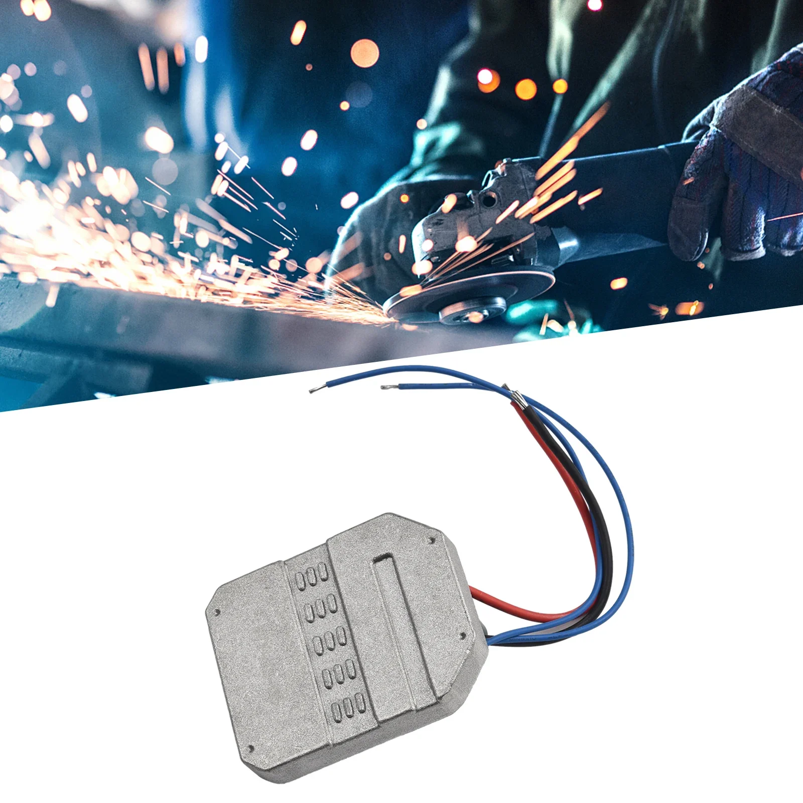 

Высококачественная бесщеточная литиевая электрическая угловая шлифовальная машина, плата управления, детали угловой шлифовальной машины, дорожный переключатель, практичный 62,5x52,5 мм