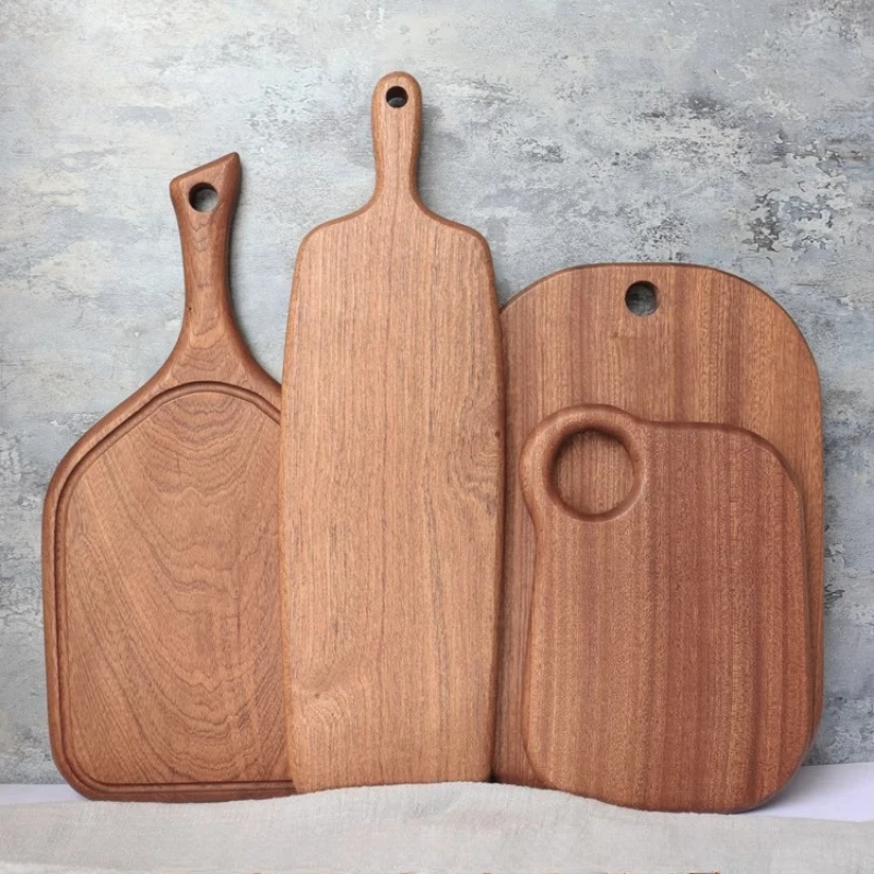 

Solid Wood Cutting Board Ebony Chopping Block for Fruits and Vegetables Baby Food Prep Board Home Pizza Serving Tray for Home
