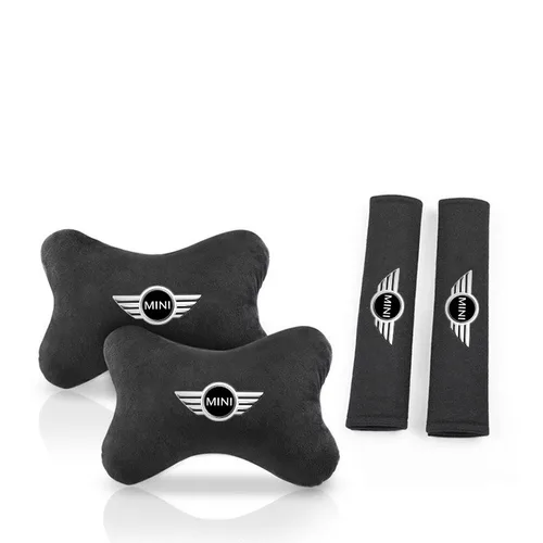 자동차 목 베개 시트 머리 받침 요추 지지대 베개 척추 보호, 미니 쿠퍼 S JCW R55 R56 R50 R53 R60 F55 F56 컨트리맨용