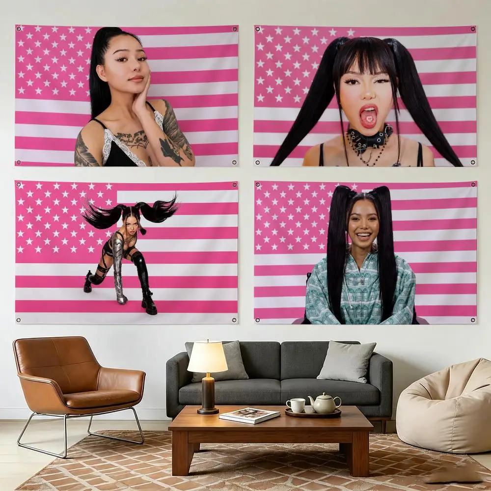 Bella P-poarch Singer Flags Durable Outdoor Indoor Festive Decoration Classic Design Wall Room Banner