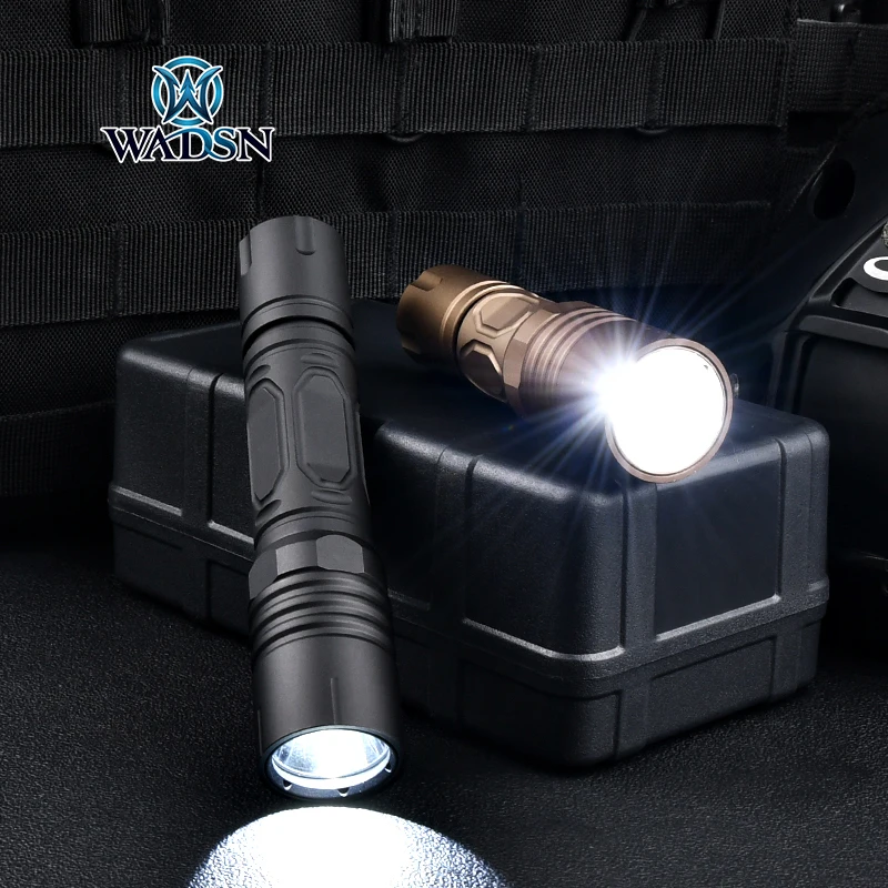 PLHV2 Flashlight 1300 LM High Power LED Light Tactical Airsoft Hunting Weapon Lamp Fit 20mm Rail Pressure Switch M-lok Keymod