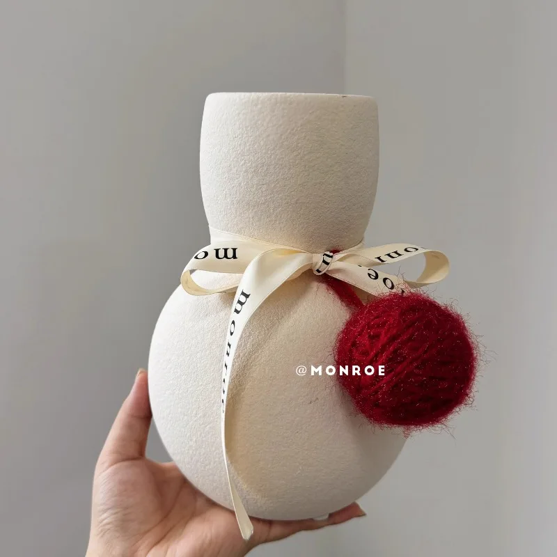 

Snowman Vase · Menglu Flower Tabletop Decoration Ceramic Vase Christmas Gift Ornament