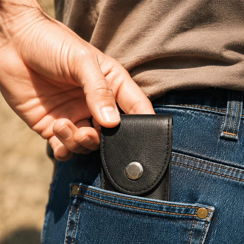 Multi-Professionelle Schlossöffnungswerkzeuge, Schlossöffnungspistole, 15-in-1-Schlossöffner mit Ledertasche, 21-in-1-Klapp-Schlossöffnungswerkzeug – Detail 4