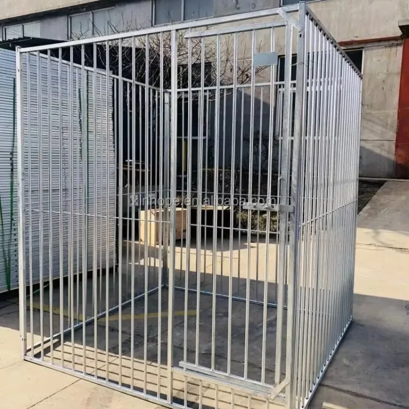 

2m x2m x1.8m Large Outdoor Dog Kennel Welded Iron Animal Cage Breathable Square Pattern Fence