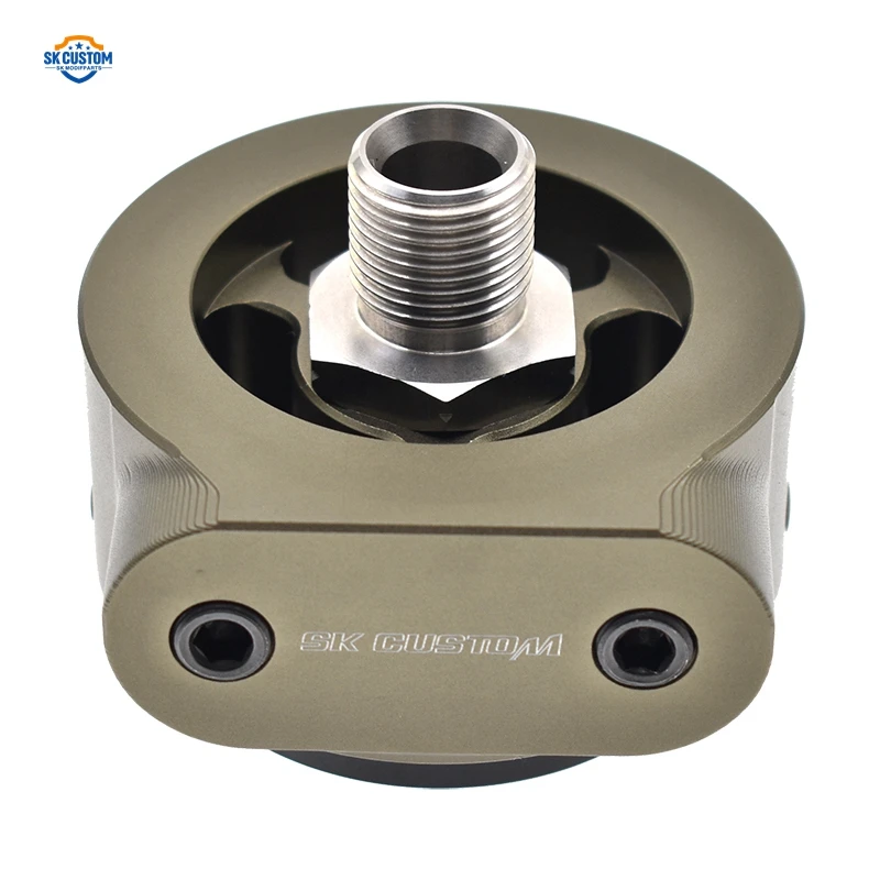 Adattatore piastra sandwich filtro olio sensore in alluminio 1/8 NPT per VW Audi 1.8t 2.0t EA888 Gen2 pressione temperatura